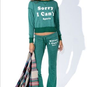 Sorry I can’t sports sweatsuit